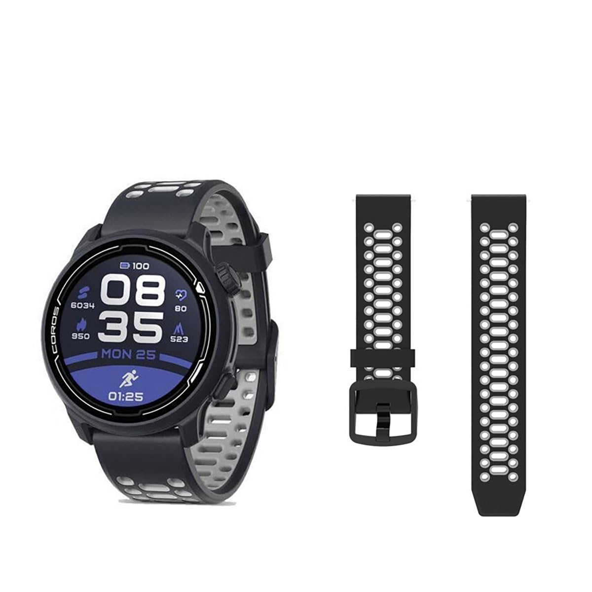 INF Bracelet compatible avec Coros APEX 42 mm/​APEX 2/​PACE 2, 20 mm, bracelet de montre de sport respirant et confortable, bracelet de montre en TPU