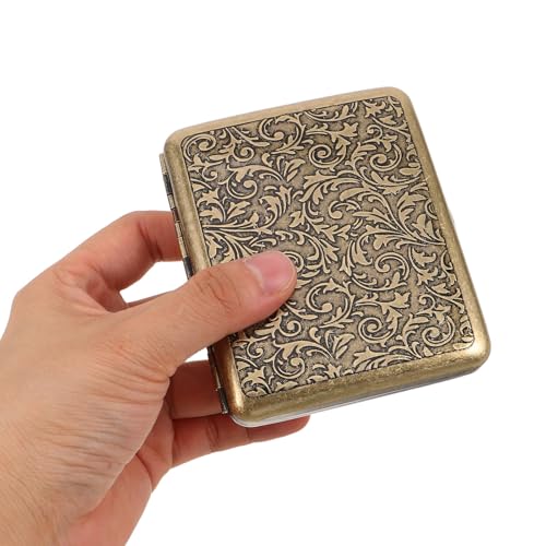 Pitillera vintage UPKOCH de metal para tus viajes y actividades al aire libre 4