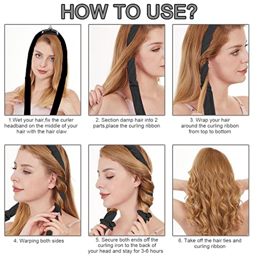 XYGK Fascia per capelli per bigodini senza calore