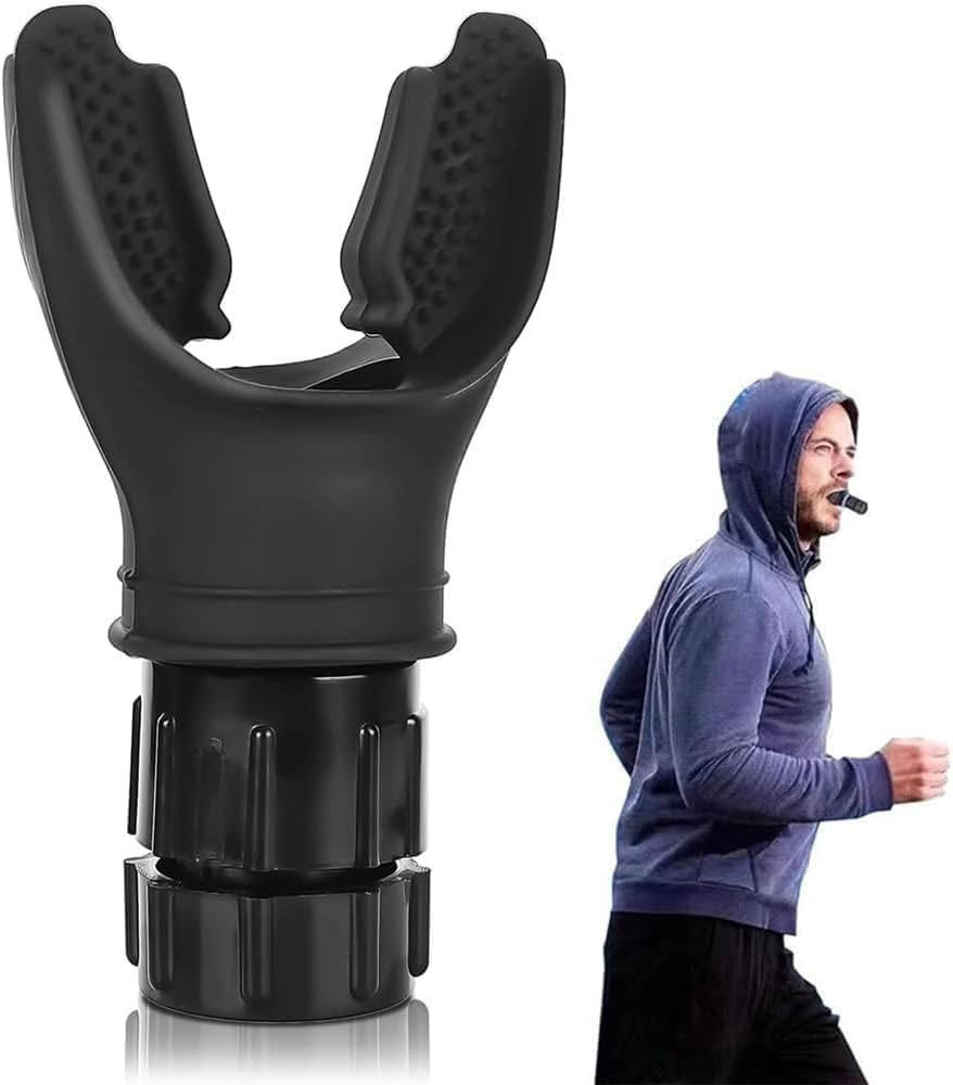 Portable Breathing Exercise Device for Lungs | Adjustable Resistance Lung Trainer | Premium Silicone Respiratory Exerciser | Easy to Clean & Reusable for Daily Breathing Training-image-2