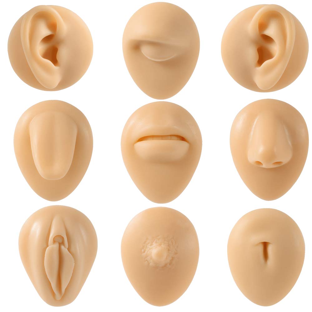 Soft Silicone Flexible Model Body Part Displays for Acupuncture Human Model Simulation for Jewelry Display Teaching Tool (Tongue)