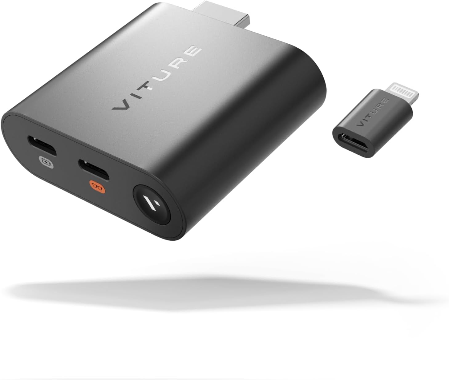 HDMI XR Adapter for iPhone 14 & Earlier Models, Enabling MultiScreen/Enhanced 3DoF/VR Videos, 2.8 Hours Battery Life, Charge While Playing, Direct Play on PS/Xbx/Gaming Consoles