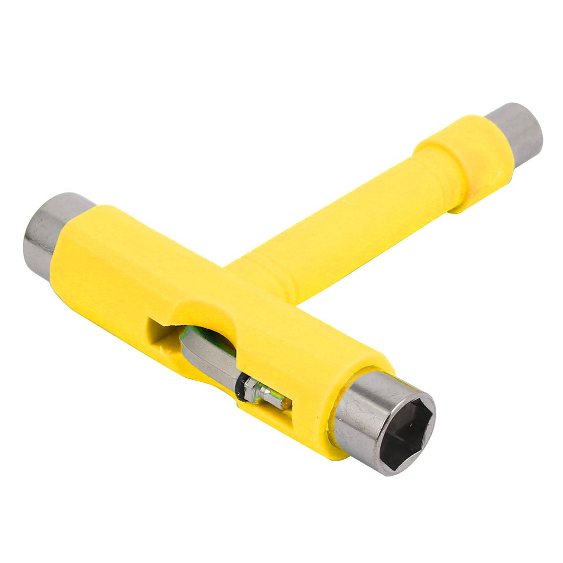 Aexit Hex Socket Hand Operated Tools Skateboard Roller Spanner T Wrench Hand Tool Yellow Model:59as259qo312