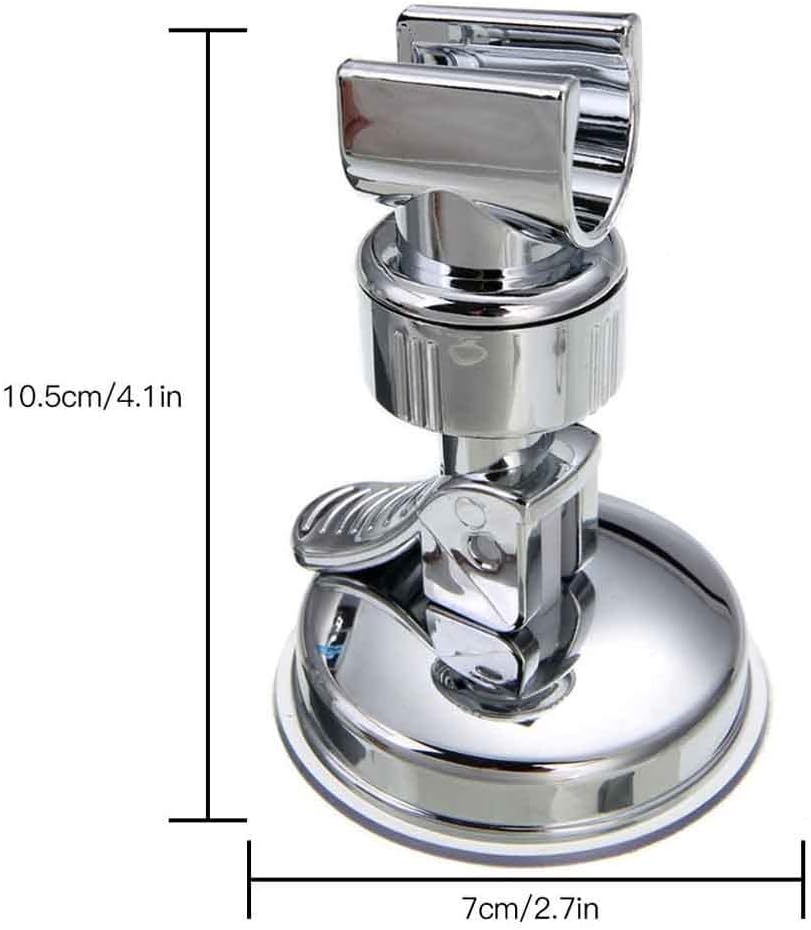 Universal Adjustable Plating Shower Rail Holder Bathroom Bracket Stable Rotation