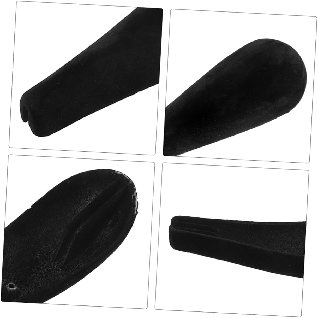 PRETYZOOM 24pcs Wide Garment Hanger Shoulder Pads Flocking Non-Slip Shoulder Form Cushions for Dresses Suits and and Portable Hanger Accessories