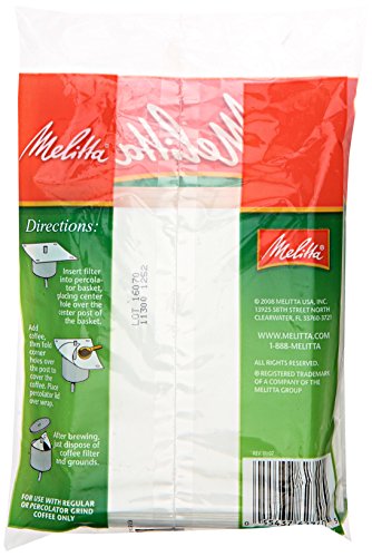 Melitta Disposable Coffee Filter, Large, 40 Ct, White (130141) #TOP1