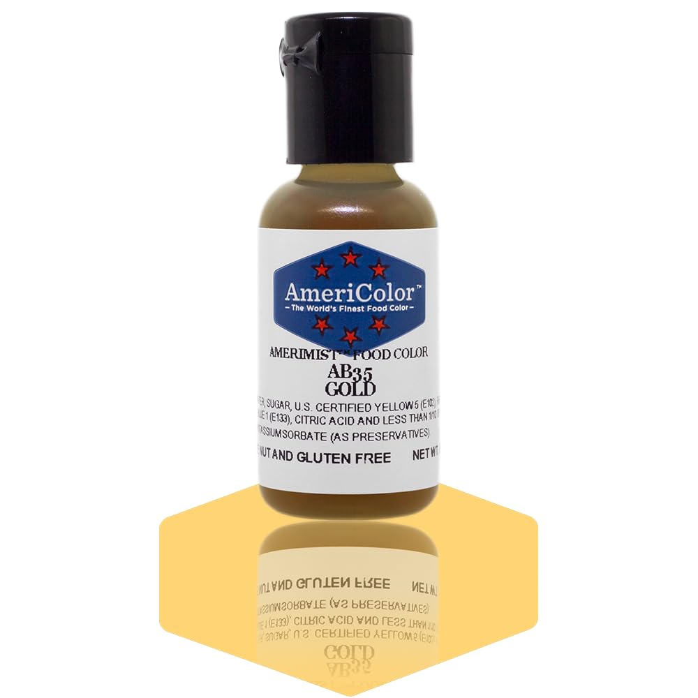 AmeriColor Gold Airbrush Food Color, .65 oz