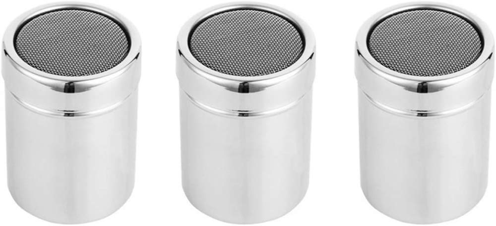 3Pcs Draga Da Cucina In Acciaio Inossidabile Agitatore Per Condimento Al Pepe Dispenser Per Spezie Zucchero In Polvere Farina Di Cacao Strumenti Per Condimento Di Spezie