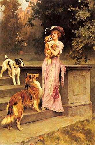 Peinture à l'huile sur toile Arthur Wardle art mural célèbre femme