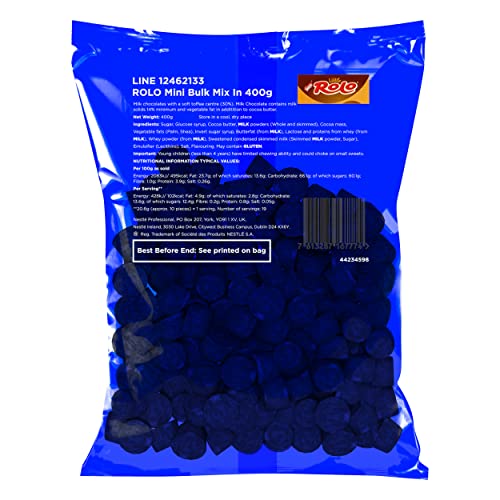 Rolo Mini Mix-In - Chocolate Pieces for Baking - 400g Pack
