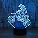 Produktbild Nachtlicht, 7 Ändern von Farben-Noten-Nachtlicht-Baby-Schlafzimmer-Dekoration Acryl Led Art Motocross Bike