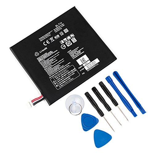 REYTRIC Replacement Battery BL-T14 EAC62638401 Compatible LG G Pad 8.0 V480 V490 V495 V496 G Pad F 8.0 G Pad F7 Series with Tools 3.7V 4200mAh
