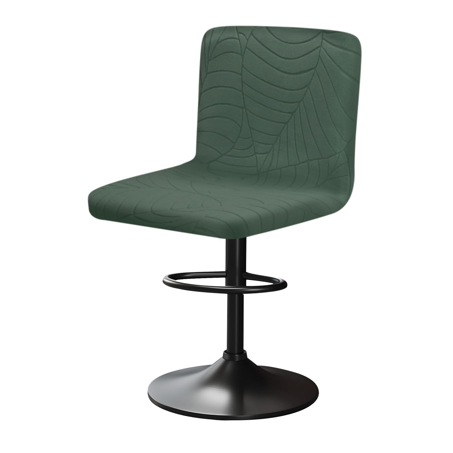 Yingayou Green Bar Stool Covers With Back Bar Stools Slipcovers With Backrest Very Soft Elastic And Easy To Install Wrinkle Resistant, Washable, Dustproof (1, )