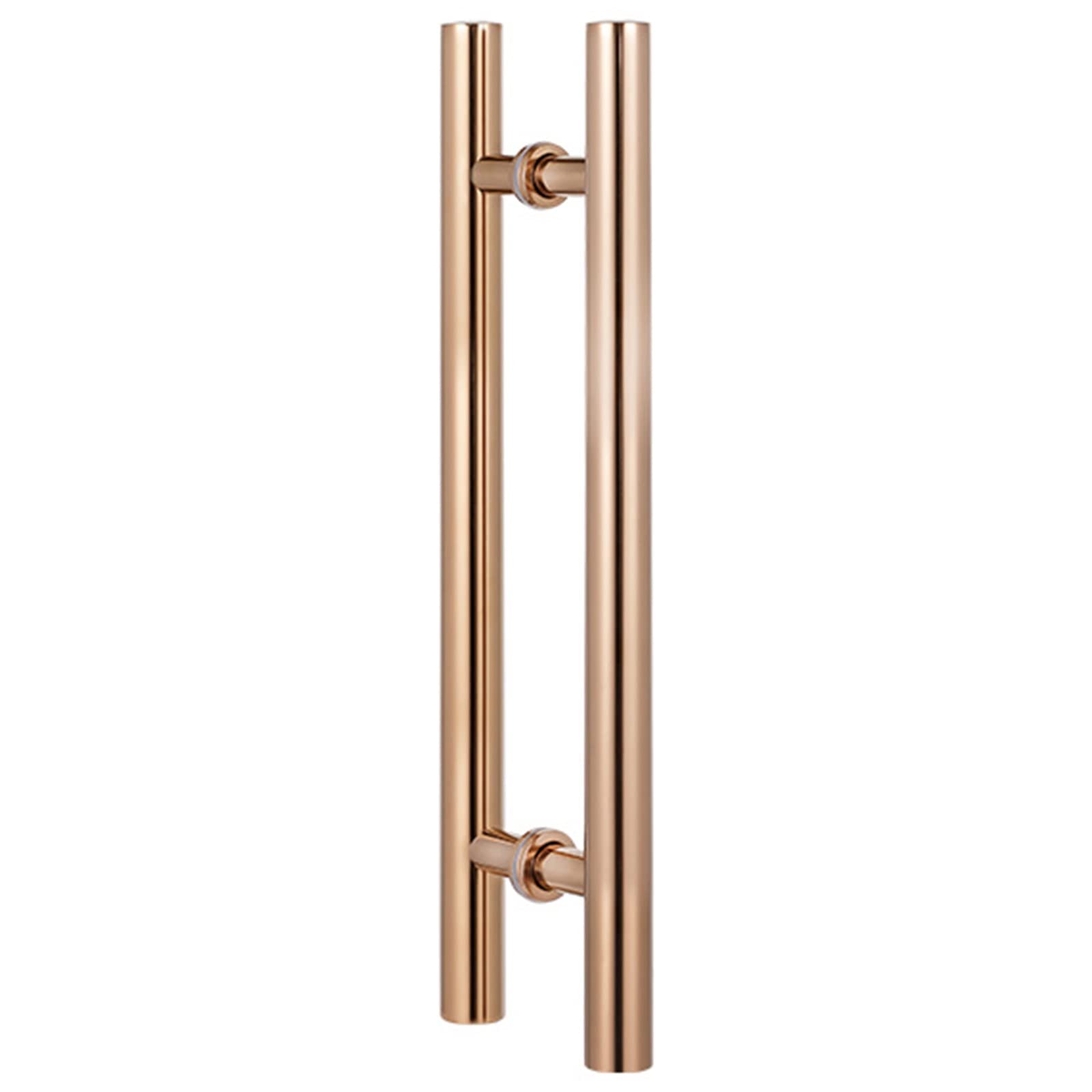 Poignée de porte en verre design long pour l'accès aux salons de thé cafés et restaurants