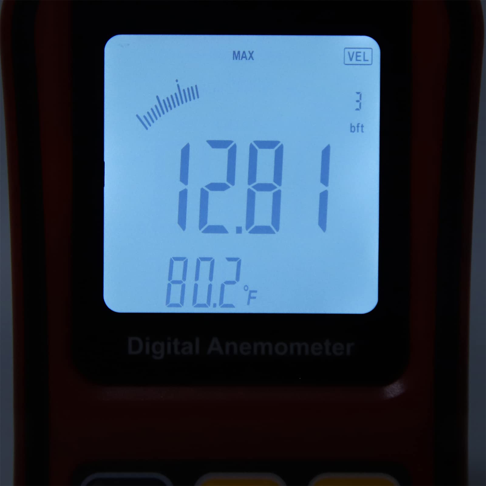 KIMISS Convient pour Anémomètre Portable LCD 8901 – Compteur de Vitesse du Vent Industriel de Haute Précision avec Grand écran, Conception Portable, Mesure Multi-unités et Construction légère.