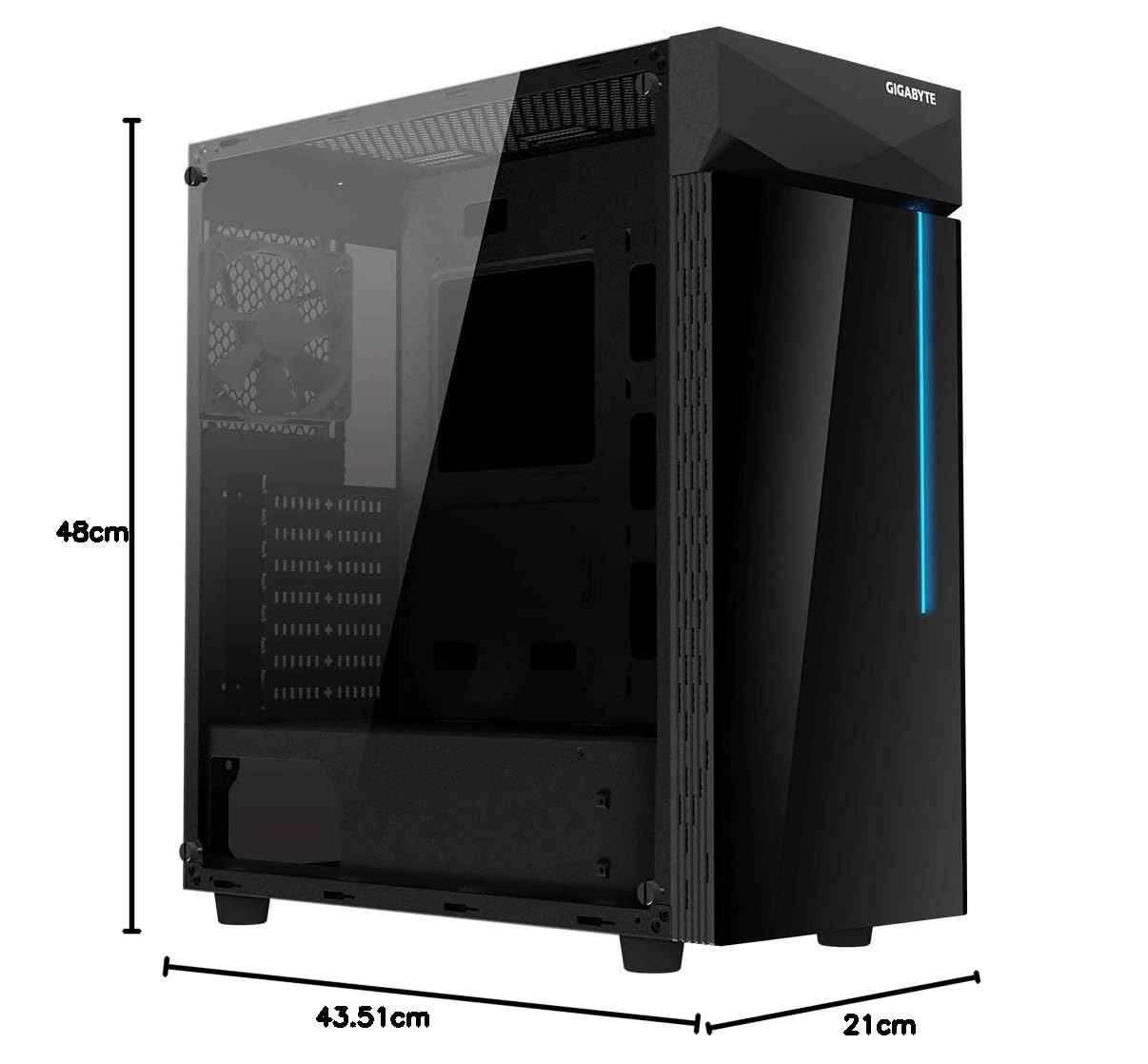 GIGABYTE GB-C200G Midi Tower Gaming Caja con Ventana