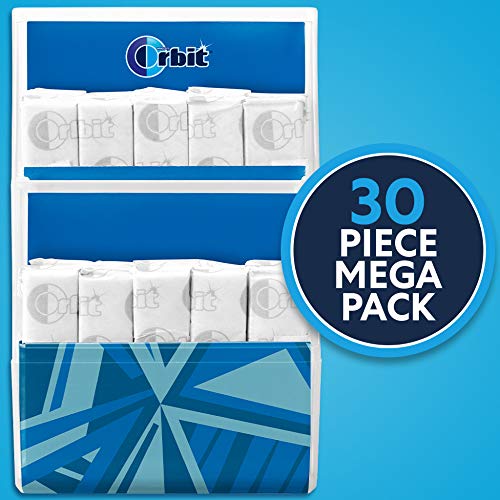 Image of ORBIT Gum Peppermint Sugar Free Chewing Gum Individually Wrapped Mint Mega Packs, 30 Count (Pack of 48)