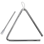 A-Star Traditional Metal Musical Triangle - 15cm / 8" with Metal Mallet