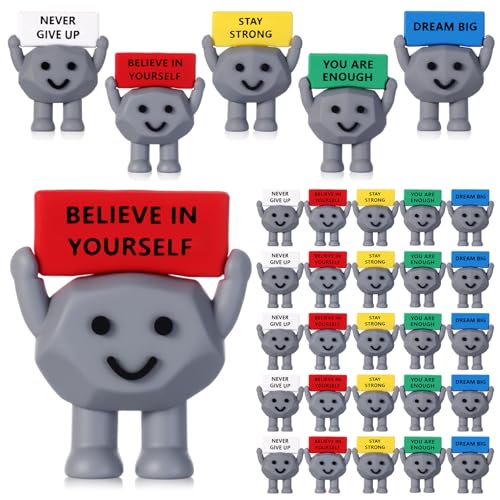Mini pierres en caoutchouc Gejoy lot de 25 pour encouragement et motivation
