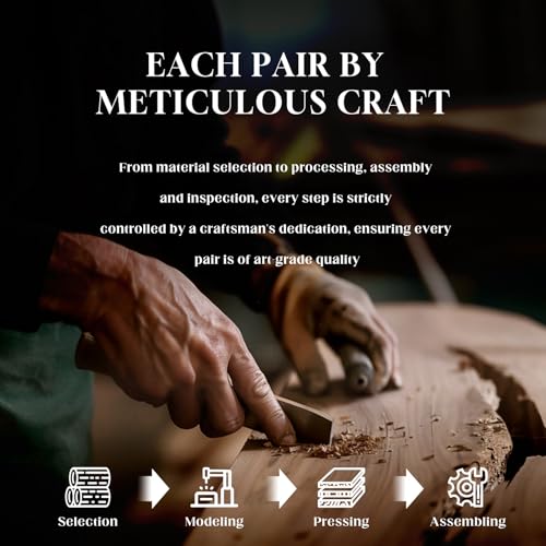 SUNGAIT Square Wood Sunglasses Mens Polarized All-Wood Sun Glasses Retro Lightweight With Case3