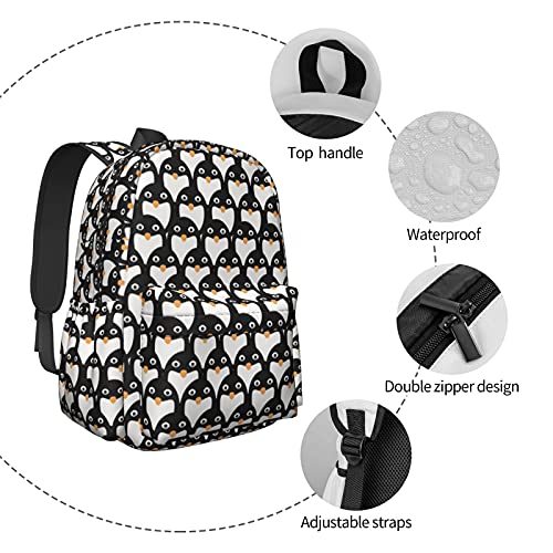 Sac à dos ordinateur 17" pingouins à compartiment matelassé renforcé - 5