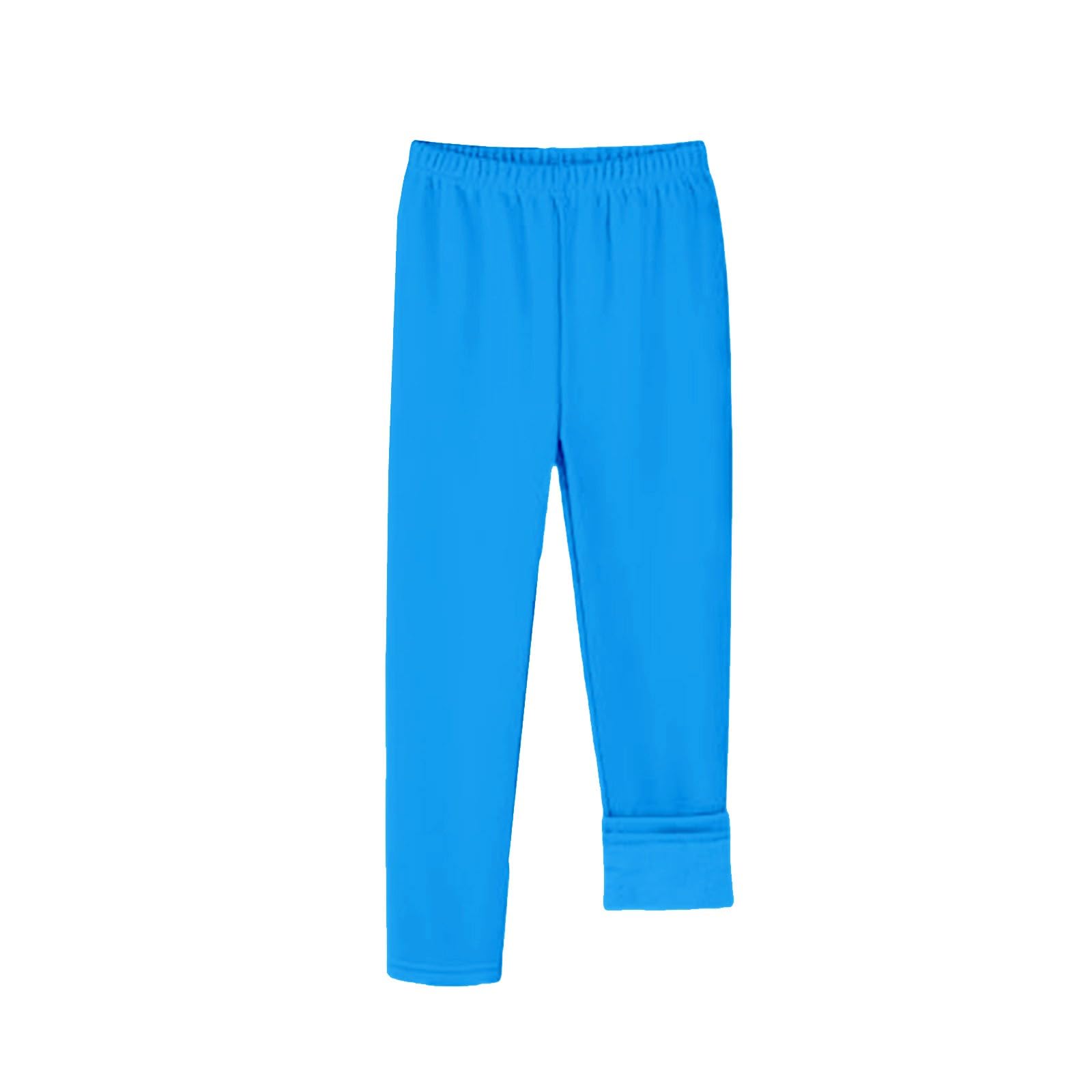 Generisch Leggings per bambini con fodera in pile, stile autunno/inverno, spessi, con vita elasticizzata, leggings termici, comodi pantaloni termici skinny Treggings divertenti