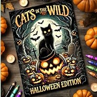 Cats in the Wild: Halloween Edition (In the Wild: Coloring Books for All Ages) B0DF6MNXCS Book Cover