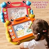 BLmukce Magnetic Drawing Board 2 Pcs, Toy for Kids Age 3-7 Years, Erasable Doodle Board with 4 Colors, Educational Travel Learning Toy, Birthday Gift for 3 4 5 Year Old Girls & Boys (Multicolor) - Image 3