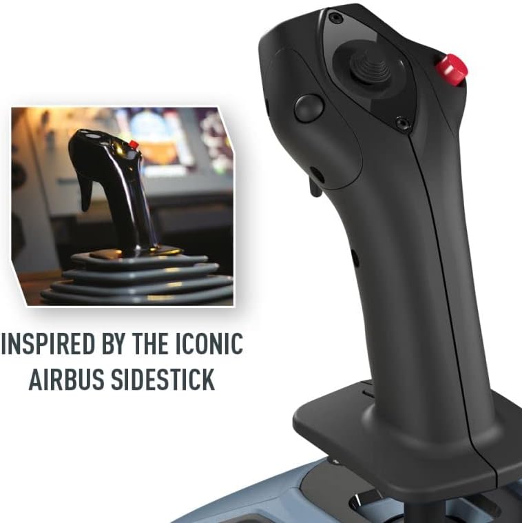 Thrustmaster Thrustmaster Tca Captain Pack Airbus Edition, Ergonomiczne Repliki Bocznego Drążka Sterowego I Pełnego Panelu Przepustnicy, Technologia Magnetyczna, Zgodność Z Komputerem PC (windows_10)