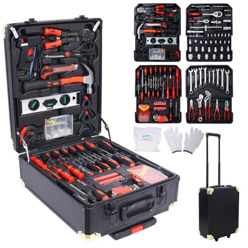Kit profesional de herramientas 969 piezas con caja tubular miniatura 1