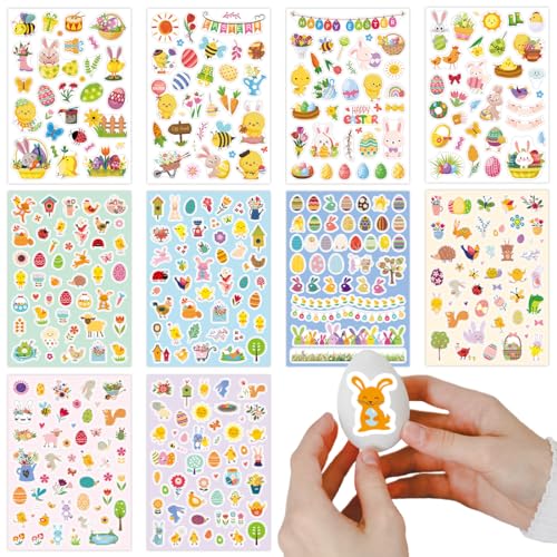 Bluelves Adesivi Pasqua, 10 Fogli Stickers...