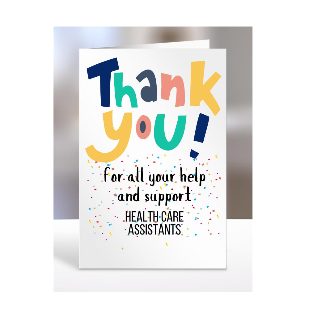 Thank you Card for Health Care Assistants, Medical Gifts, Men, Women, All your Help and Support, From Patient, Appreciation, Presents for Christmas, A5-221_36 โ image 1