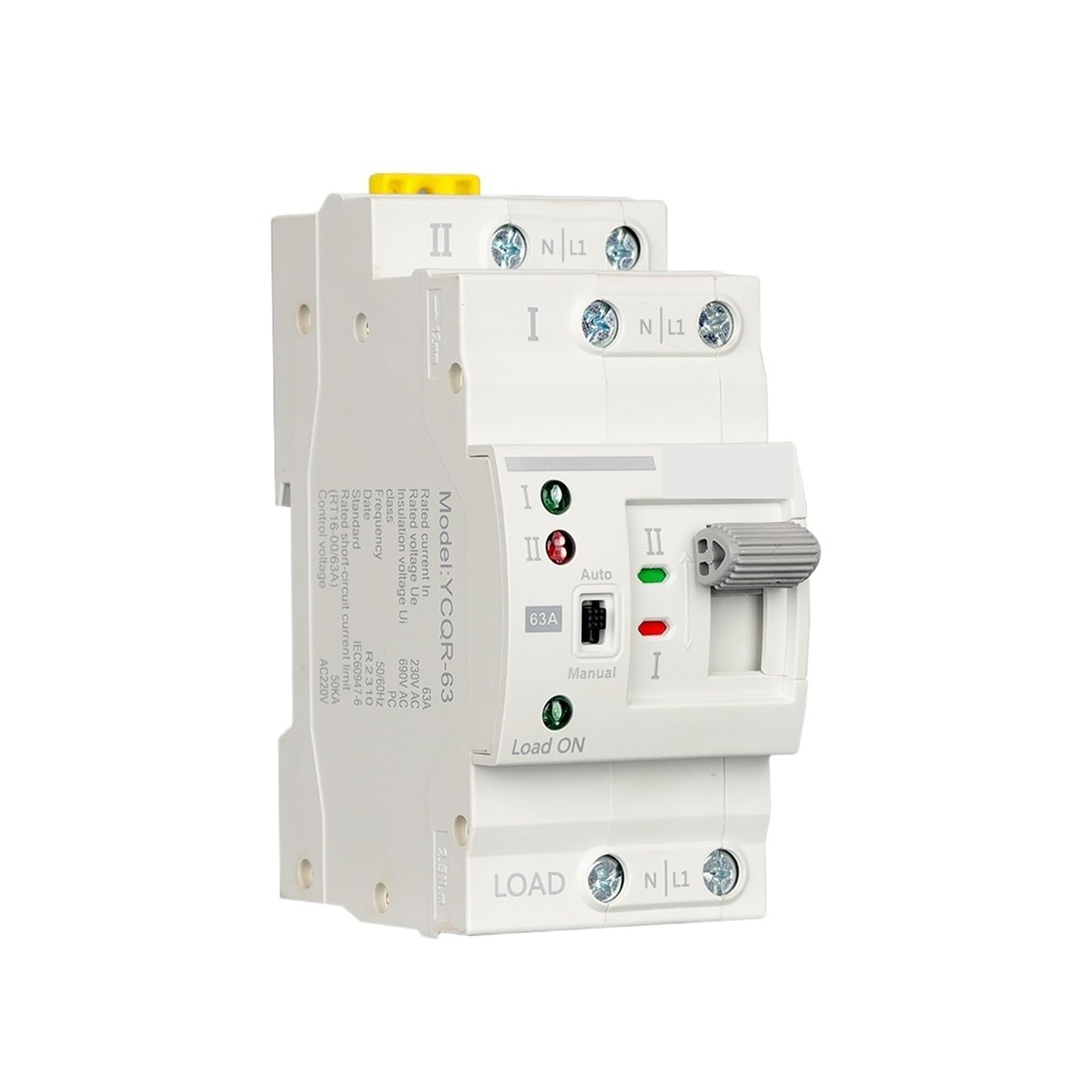 2P/4P Dual-Power-Umschalter mit automatischer Umschaltung, elektrische Wahlschalter, unterbrechungsfreie Stromversorgung, 25 A, 40 A, 63 A(220V,2P 40A)
