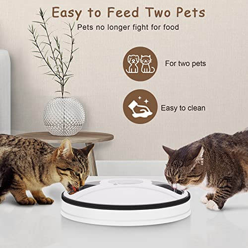 Chintu Automatic Cat Food Dispenser Auto Cat Feeder For Two Cats - 3 Meals Portion Control Timed Pet Cat Feeder For Small Dog, Automatic Cat Feeder With Programmable Timer And Voice Reminder #TOP1