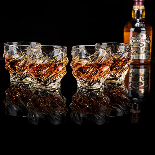 KANARS Old Fashioned Whiskey Glasses - Set of 2 Bourbon Glass 10 oz with Luxury Box - Ultra Clear Crystal Rocks Barware for Scotch, Irish Whisky, Rum and Cocktail - Image 6