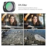 NEEWER Filtr akcesoriów kompatybilny z DJI Osmo Pocket 3 & Creator Combo, magnetyczny filtr LCD, szeroki kąt obiektywu 0,75 X 108° FOV, 2 osłony ekranu zestaw filtrów fotograficznych, FL-B29