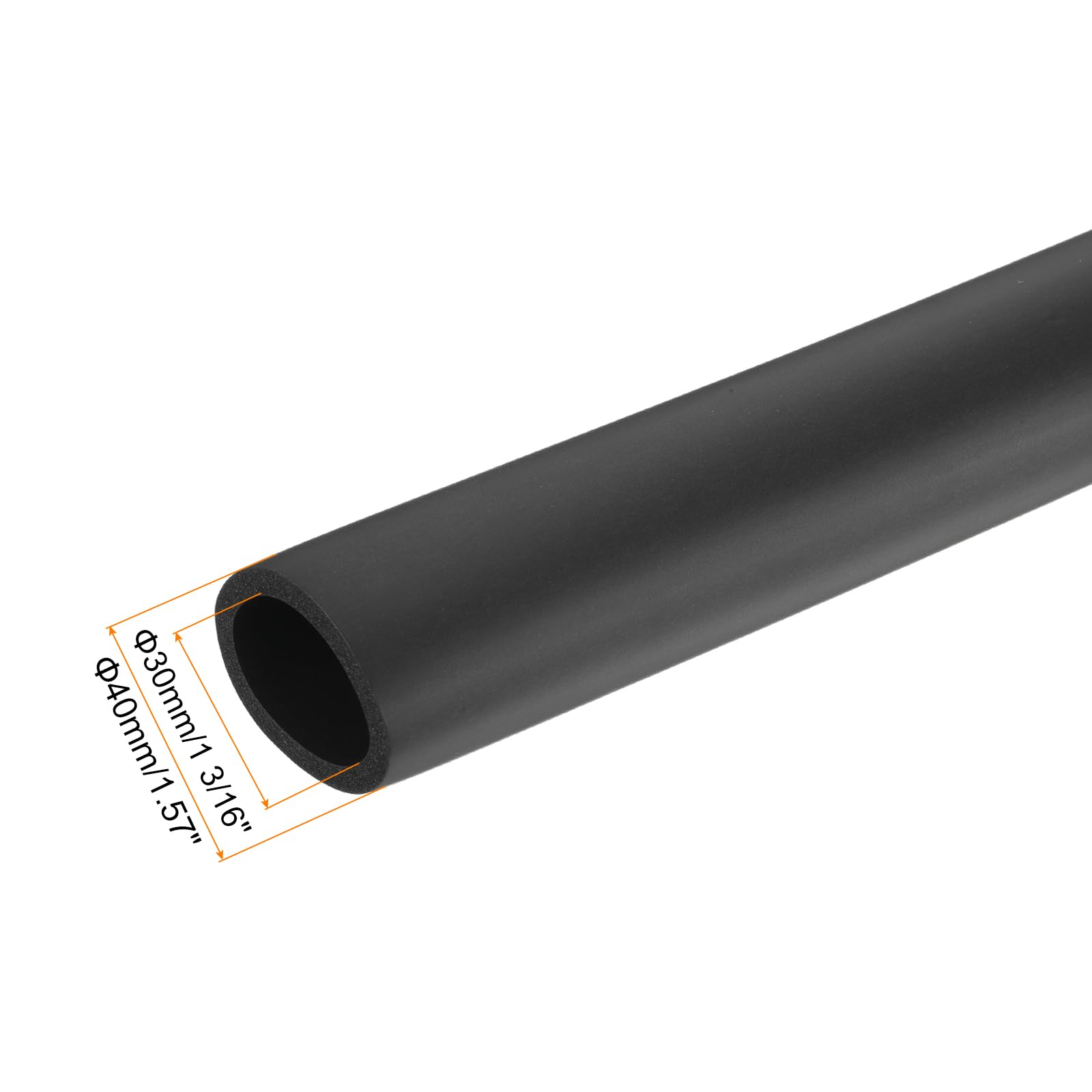 Bauhandel24-1m Rohrisolierung selbstklebend Schaumstoff Rohr Isolierung Heizungsrohre 20 mm