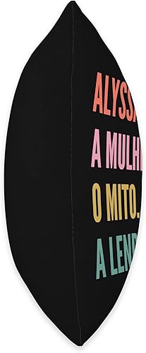 Miniatura 2 de Funny Portuguese First Name Design - Alyssa Throw Pillow