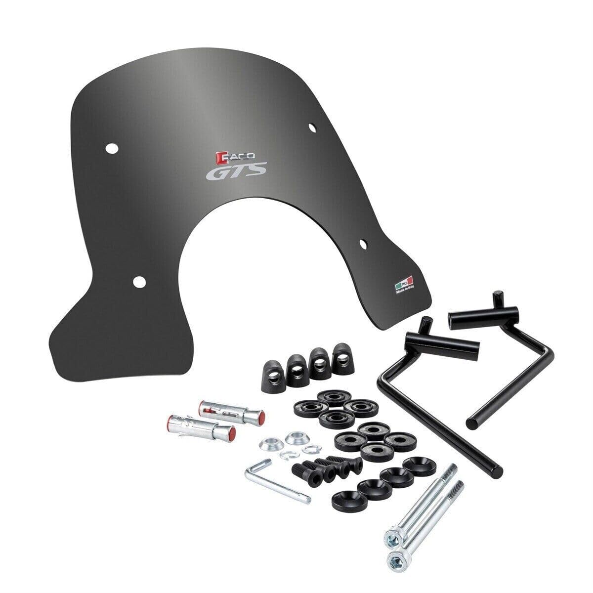 22364 Windschutzscheibe High Faco+Kit Zur Befestigung Für Piaggio Vespa