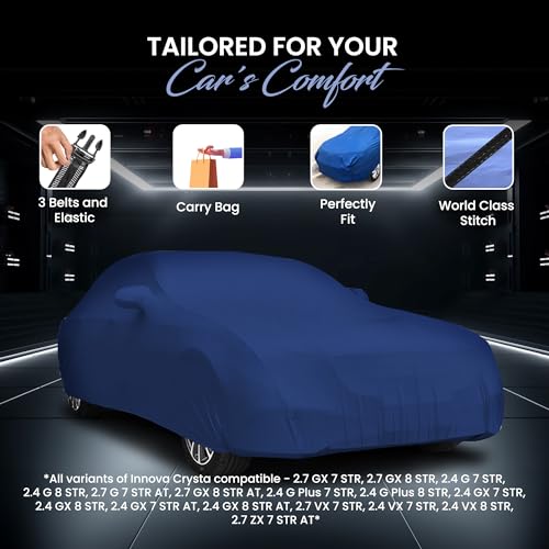 Image of Autofy TUFF Car Cover for Toyota Innova Crysta [Year 2016 Onwards] - Dust & UV Proof Waterproof Car Cover