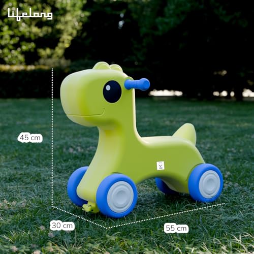 Image of Lifelong Cuppy Horse Ride On for Kids 1+ Years|Sturdy & Round Edges Push Ride|Safe & Durable|Load Capacity 35kg|Indoor & Outdoor Play Toy Vehicle for Boys & Girls|Fun & Engaging Toddler