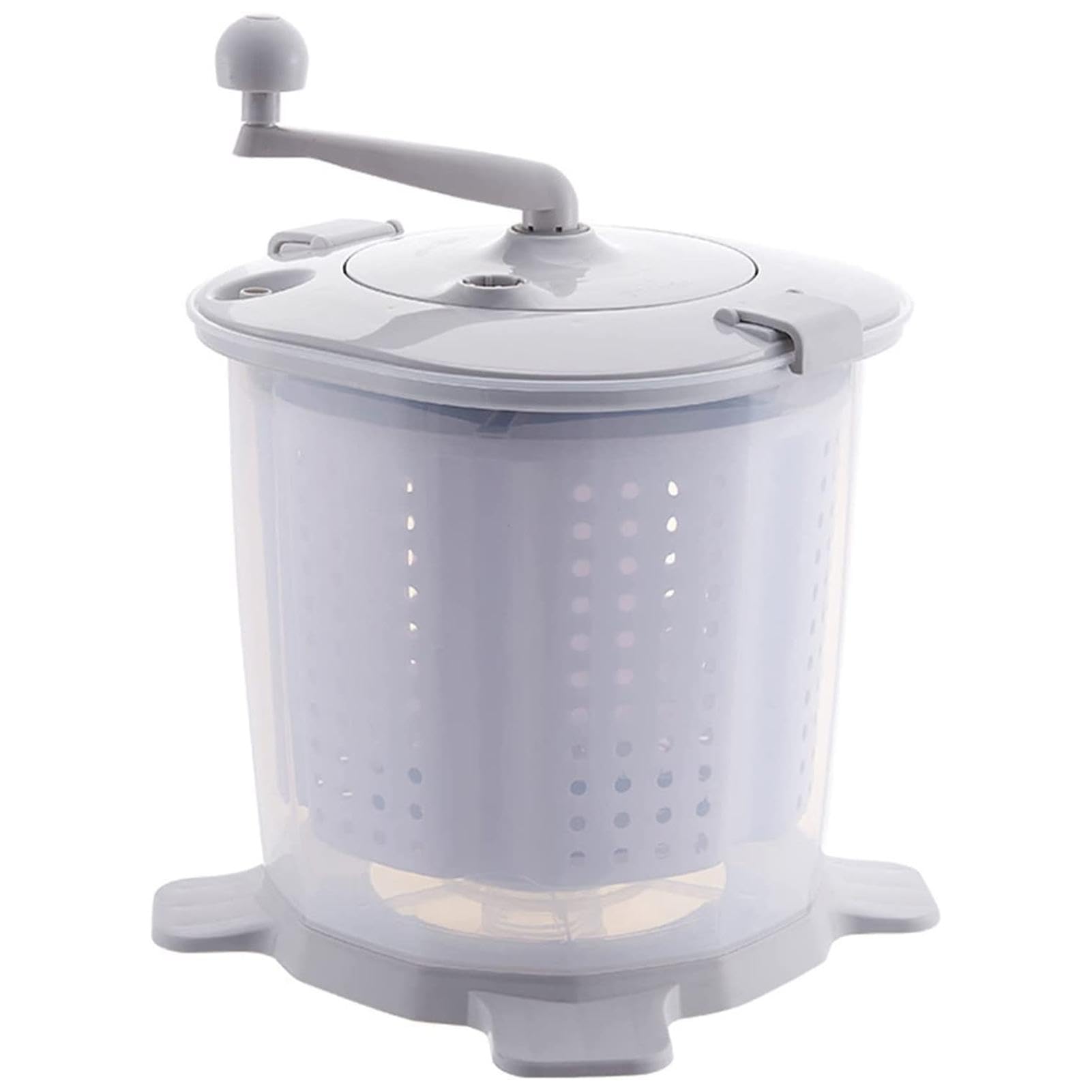 Lavatrice a manovella – Lavatrice non elettrica Lavatrice Dormitorio manuale | Asciugatrice portatile con rotazione del pedale, 40 x 27 cm lavatrice a manovella per