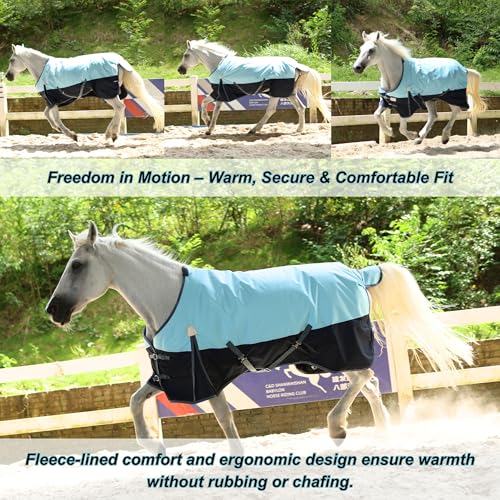Image of BARN & STABLE 600Denier 3000mm /3000mvp Super Waterproof & Breathable Horse Blankets for Winter with 200g Fill