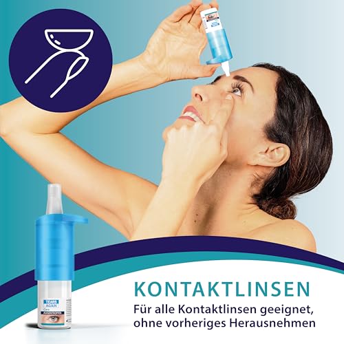 TEARS AGAIN Care Augentropfen Hyaluron 0,3% + Dexpanthenol, gegen trockene und brennende Augen, zur intensiven Befeuchtung der Augenoberfläche, ohne Konservierungsmittel