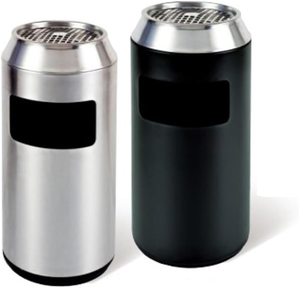 Trash Can Rubbish Bin Outdoor Outdoor Trash Can Stainless Steel Outdoor Trash Can with Ashtray Vertical Trash Bins Large Garbage Can Hotel Commercial Waste