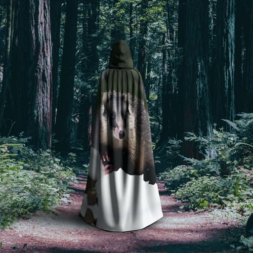 Cape à capuche déguisement magicien vampire chevalier adulte - 6