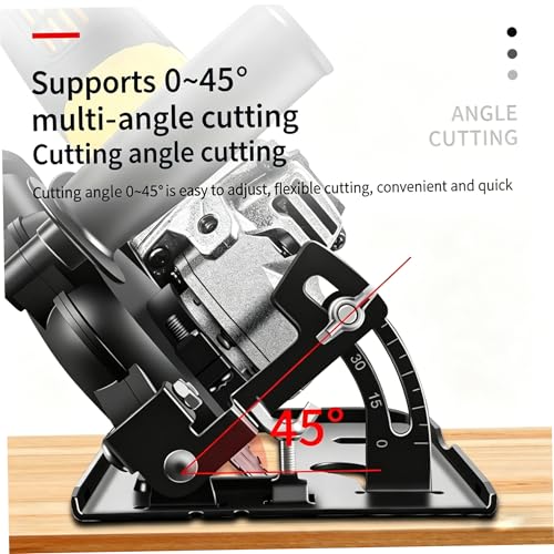 Soporte amoladora angular 125mm de corte ajustable con protector transparente para radial 4