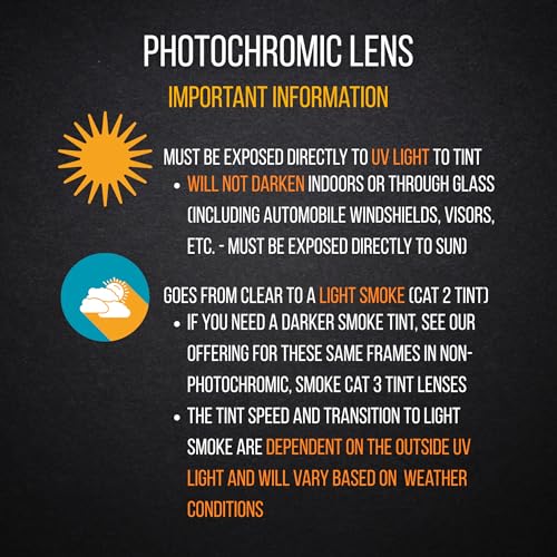 WYND Blocker Nova Photochromic Motorcycle Sunglasses