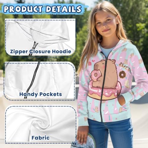 Image of Biyejit Kids Novelty 3D Graphic Printed Hooded Sweatshirt
