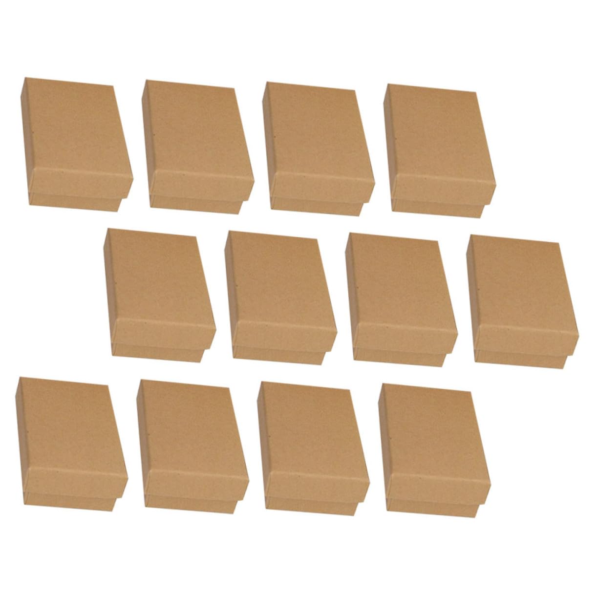 Mipcase 24pièces Boîtes Cadeaux pour Bijoux Papier Kraft Style Rétro Set pour Ranger et Protéger Vos Bijoux